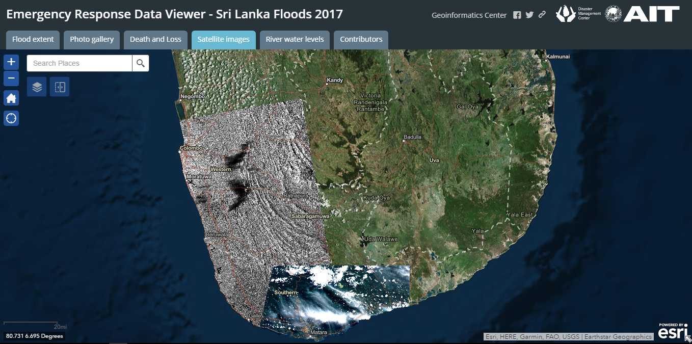 AIT produces dynamic emergency response maps for Sri Lanka floods