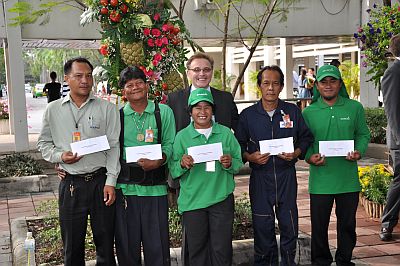 Botanical bliss for Graduation Day, courtesy Sodexo groundskeepers