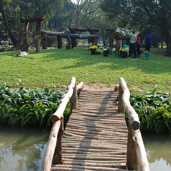 It’s not Stonehenge – it’s the new “2011 Flood Memorial Garden”