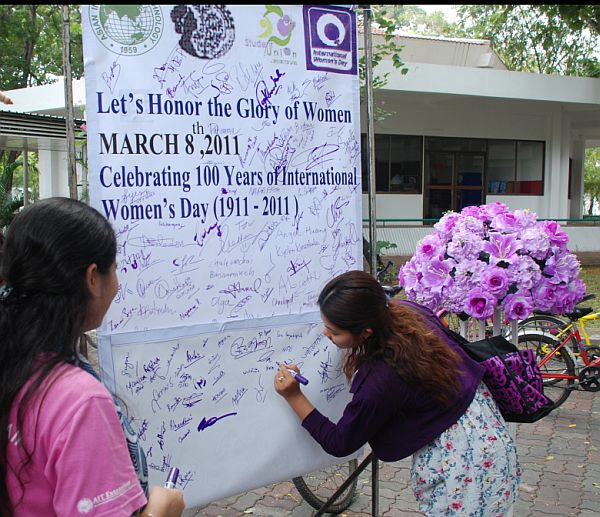 President greets community on International Women’s Day